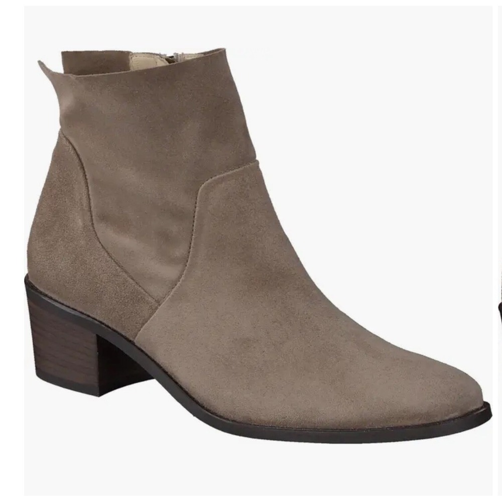 Paul Green Suzette Bootie Antelope Soft Suede Size 7 Boot Soft UK 4 1/2